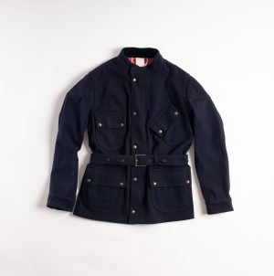 motociclista dark blue  in lana wwork