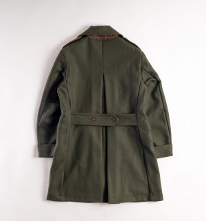 cappotto verde militare in lana bi bye