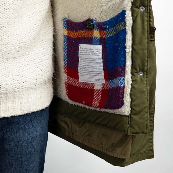 Equipe70 Parka blu modello Eskimo Mini EUO02